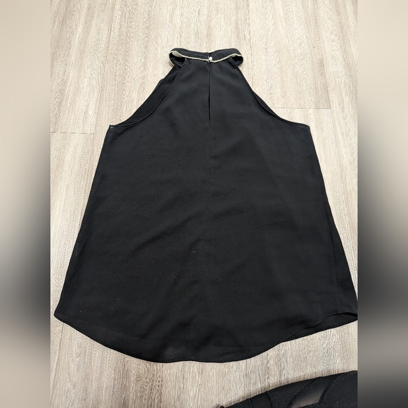 River Island Black Halter Top with crystal trim US 6 (UK 10) - Picture 4 of 6